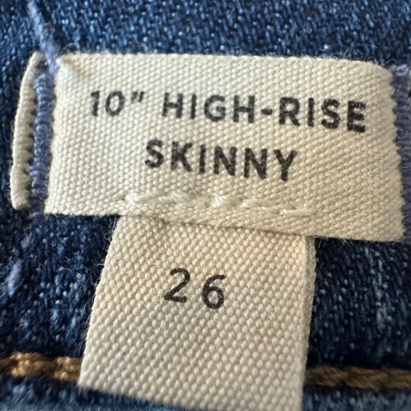 NWT Woman’s  Madewell JeansSize 26. 10’ inch High rise skinny with Tencel denim. - Picture 4 of 13